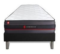 Ensemble 90x200 Matelas Regen A Memoire De Forme + Sommier Kit Noir