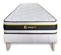 Ensemble 90x200 matelas SOFT + sommier kit blanc