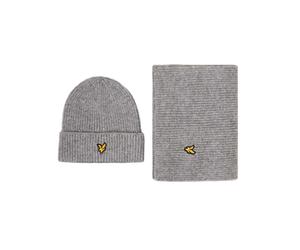 Ensemble Ã©charpe et bonnet Lyle & Scott Gris TU