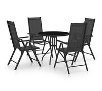 Ensemble à Dîner de Jardin 5 pcs Mobilier de Patio Table et Chaises de Repas d'Extérieur Meubles de Terrasse 3070656