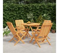 Vidaxl Ensemble À Dîner De Jardin 5 Pcs Bois De Teck Massif
