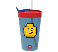 Ensemble à lunch - LEGO - Iconic - Gobelet avec paille - Bleu/Rouge - 2 pièces