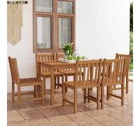 Ensemble à manger de jardin 4 pcs Bois de teck massif meubles de jardin vidaXL