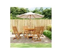 Vidaxl Ensemble De Salle À Manger De Jardin 5 Pcs Bois D'acacia Solide