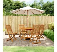 Ensemble à Manger de Jardin Dîner Patio 5 pcs Bois d'Acacia Solide vidaXL