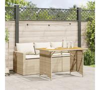 Ensemble à Manger de Jardin et Coussins Mobilier Balcon Terrasse 2 pcs vidaXL