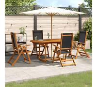 5-delige Tuinset massief acaciahout en textileen3279324