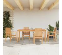 vidaXL 5-delige Tuinset massief teakhout3157919 G