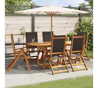 Ensemble à Manger Meubles Jardin Patio Terrasse Bois d'Acacia Solide vidaXL