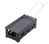 Ensemble à Raclette à Fromage, Poêle à Raclette Pliable Portable aux Chandelles avec Spatule, Poêle à Fromage Antiadhésive aux Chandelles, Ensemble de Plaques de Cuisson, Outil