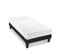 Ensemble Absolu 90x190 cm Matelas Mousse + Sommier Bois