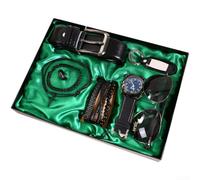 Ensemble Accessoires Homme 11 Boîte Élégante Ensemble Accessoires(Black) | Design classique affaires, éléments intemporels, idéal pour usage quotidien et professionnel