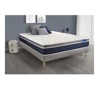 Ensemble ACTIFLEX CONFORT Matelas Ressorts ensachés+mémoire de forme 140x190cm Maxi épaisseur + sommier KIT gris