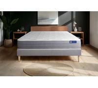 Ensemble ACTIFLEX DREAM 140x190cm sommier kit gris - 22cm - Ressorts ensachs et mmoire de forme - Moelleux - Sommier kit Gris