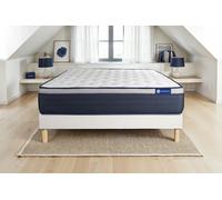 Ensemble Actiflex max 120x220cm + sommier KIT blanc - 26cm - Ressorts ensachs et mmoire de forme - Tonique - Sommier kit Blanc