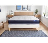 Ensemble ACTIFLEX MORPHO 160x200cm sommier kit blanc - 24cm - Ressorts ensachs et mmoire de forme - Moelleux - Sommier kit Blanc