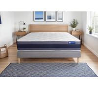 Ensemble ACTIFLEX MORPHO 160x200cm sommier kit gris - 24cm - Ressorts ensachs et mmoire de forme - Moelleux - Sommier kit Gris