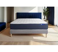 Ensemble matelas Ressorts ensaches et Memoire de forme ACTIFLEX SLEEP 120x200 5zones de confort + sommier KIT gris