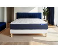 Ensemble Actiflex sleep 150x200cm + sommier KIT blanc - 22cm - Ressorts ensachs et mmoire de forme - Equilibr - Sommier kit Blanc