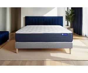 Ensemble ACTIFLEX SLEEP 180x200cm sommier kit gris - 22cm - Ressorts ensachs et mmoire de forme - Equilibr - Sommier kit Gris
