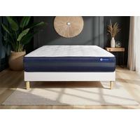 Ensemble Actiflex tech 160x190cm + sommier KIT blanc - 24cm - Ressorts ensachs et mmoire de forme - Tonique - Sommier kit Blanc