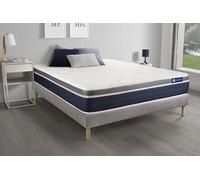 Ensemble ACTILATEX CONFORT Matelas Latex+mémoire de forme 140x200 cm Maxi épaisseur 7zones de confort + sommier KIT gris