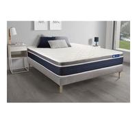 Ensemble ACTILATEX CONFORT Matelas Latex+mémoire de forme 140x200 cm Maxi épaisseur 7zones de confort + sommier KIT gris