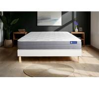 Ensemble Matelas Actilatex Dream Latex Et Memoire De Forme 160x200 Cm 5zones De Confort + Sommier Kit Blanc