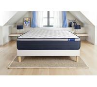 Ensemble Actilatex max 180x190cm + sommier KIT blanc - 26cm - Latex et mmoire de forme - Tonique - Sommier kit Blanc