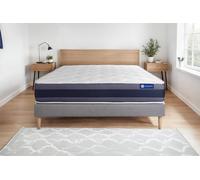 Ensemble ACTILATEX MORPHO 160x200cm sommier kit gris - 24cm - Latex et mmoire de forme - Moelleux - Sommier kit Gris