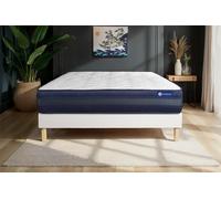 Ensemble Actilatex tech 150x190cm + sommier KIT blanc - 24cm - Latex et mmoire de forme - Tonique - Sommier kit Blanc