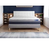 Actisom Ensemble ACTIMEMO CONFORT matelas mémoire 120x200 cm 7 zones + sommier kit gris