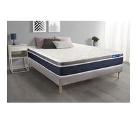 Ensemble ACTIMEMO CONFORT Matelas mémoire de forme 140x200 cm Maxi épaisseur 7zones de confort + sommier KIT gris