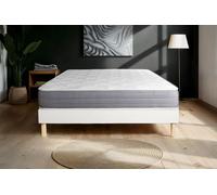 Ensemble Actimemo dream 135x200cm + sommier KIT blanc - 22cm - Mmoire de forme - Equilibr - Sommier kit Blanc