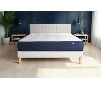 Ensemble Actimemo life 160x195cm + sommier KIT blanc - 22cm - Mmoire de forme - Tonique - Sommier kit Blanc