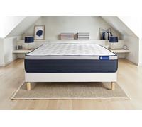 Ensemble Actimemo max 160x210cm + sommier KIT blanc - 26cm - Mmoire de forme - Tonique - Sommier kit Blanc