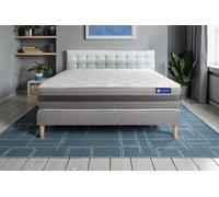 Ensemble Actimemo relax 140x220cm + sommier KIT Gris - 24cm - Mmoire de forme - Enveloppant - Sommier kit Gris