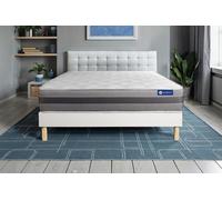 Ensemble Actimemo relax 180x190cm + sommier KIT blanc - 24cm - Mmoire de forme - Enveloppant - Sommier kit Blanc