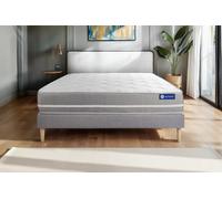 Ensemble matelas Memoire de forme ACTIMEMO TOUCH 160x200 3zones de confort + sommier KIT gris
