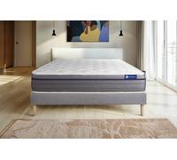 Ensemble ACTIMEMO ZEN 120x190cm sommier kit gris - 26cm - Mmoire de forme - Moelleux - Sommier kit Gris