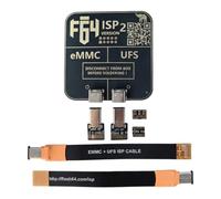 Ensemble adaptateur de station service pour téléphone, carte mère, programmation ISP, EMMC UFS F64 ISP V2 et jeu de câbles pour réparation quotidienne