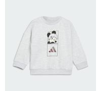 Ensemble adidas Disney Mickey Mouse Light Grey Heather / Off White 6-9M