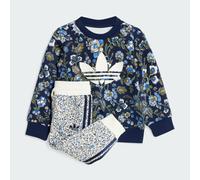 Ensemble adidas Originals X Liberty London Crew Enfants Night Indigo / Multicolor 0-3M