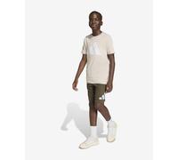 Ensemble adidas t-shirt et short Essentials beige blanc junior - 128