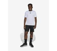 Ensemble adidas t-shirt et short Train Essentials 3 bandes blanc pur noir junior - 152