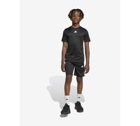 Ensemble adidas t-shirt et short Train Essentials 3 bandes noir pur blanc junior - 128