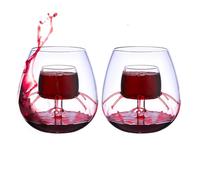 Ensemble aérateur de fontaine, verre à vin aérateur | Ensemble de verrerie style fontaine - Verres transparents avec effet pour vin rouge, café et thé
