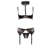 Ensemble AF005 soutien-gorge 3 pieces Taille 95B - noir ouvert
