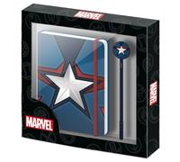 Ensemble agenda + stylo Marvel Captain America Karactermania