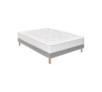 Ensemble Aline 598 Ressorts ensachés + Sommier Base Ferme 140x200